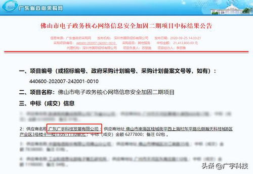 捷报频传！广宇科技成功中标多个网络技术咨询项目，专业实力再获认可